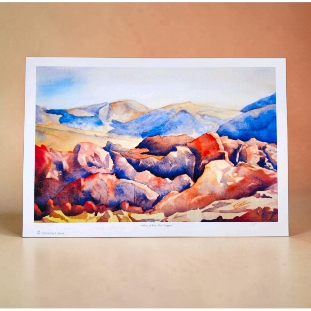 Shirley A. Jeane "Valley of Fire: Fire Canyon" 2006 Signed Numbered Art Print